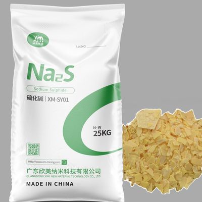 XiMi Sodium Sulfide Na2S 60٪ Min Min Content رقائق صفراء كبريتيد الصوديوم للجلد